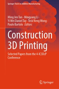 Enlarge image Cover: Construction 3D Printing - Springer
