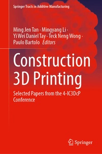 Enlarge image Cover: Construction 3D Printing - Springer