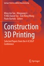Cover: Construction 3D Printing - Springer