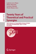 Cover: Twenty Years of Theoretical and Practical Synergies - Springer