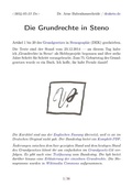 Cover: Die Grundrechte in Steno - epubli