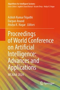 Enlarge image Cover: Proceedings of World Conference on Artificial Intelligence: Advances and Applications - Springer