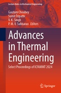 Cover: Advances in Thermal Engineering - Springer