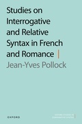 Cover: Studies on Interrogative and Relative Syntax in French and Romance - Oxford University Press