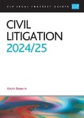 Abbildung von: Civil Litigation 2024/2025 - The University of Law Publishing Limited