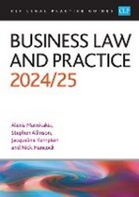 Abbildung von: Business Law and Practice 2024/2025 - The University of Law Publishing Limited