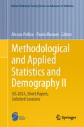 Cover: Methodological and Applied Statistics and Demography II - Springer