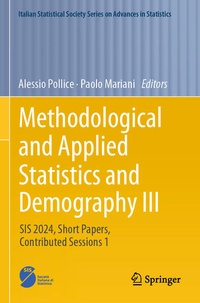 Enlarge image Cover: Methodological and Applied Statistics and Demography III - Springer