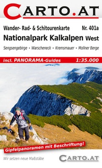 Abbildung von: Wander- Rad- & Schitourenkarte 401a Nationalpark Kalkalpen West - CARTO.AT