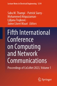 Enlarge image Cover: Fifth International Conference on Computing and Network Communications - Springer