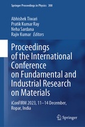 Cover: Proceedings of the International Conference on Fundamental and Industrial Research on Materials - Springer