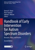 Cover: Handbook of Early Intervention for Autism Spectrum Disorders - Springer