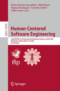 Enlarge image Cover: Human-Centered Software Engineering - Springer