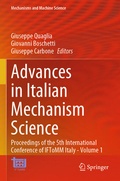 Cover: Advances in Italian Mechanism Science - Springer