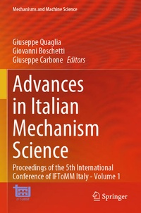 Enlarge image Cover: Advances in Italian Mechanism Science - Springer