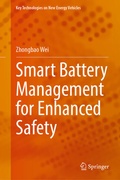 Cover: Smart Battery Management for Enhanced Safety - Springer