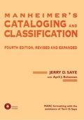 Cover: Manheimer's Cataloging and Classification, Revised and Expanded - CRC Press