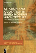 Cover: Citation and Quotation in Early Modern Architecture - De Gruyter