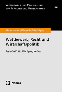 Abbildung von: Wettbewerb, Recht und Wirtschaftspolitik - Nomos
