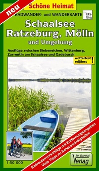 Abbildung von: Radwander- und Wanderkarte Schaalsee, Ratzeburg, Mölln und Umgebung - Barthel, A