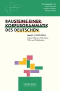 Cover: Substantivflexion, Attributs&auml;tze, Pr&auml;fix- und Partikelverben - Heidelberg University Publishing