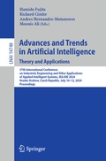 Cover: Advances and Trends in Artificial Intelligence. Theory and Applications - Springer