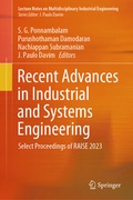 Cover: Recent Advances in Industrial and Systems Engineering - Springer