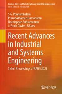 Enlarge image Cover: Recent Advances in Industrial and Systems Engineering - Springer