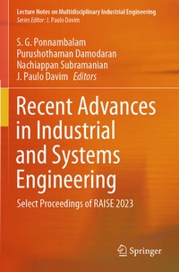 Enlarge image Cover: Recent Advances in Industrial and Systems Engineering - Springer