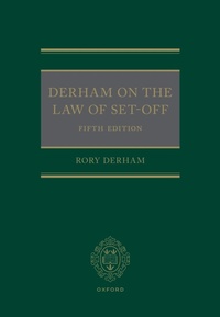 Abbildung von: Derham on the Law of Set Off - Oxford University Press