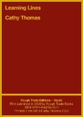 Cover: Learning Lines: Two Short Stories - Cathy Thomas (RT#58) - Rough Trade Books