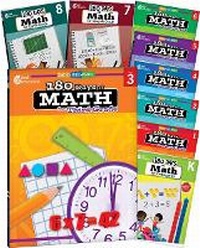 Enlarge image Cover: 180 Days (TM): Math for Grades K-8: 9-Book Set - Shell Educational Publishing