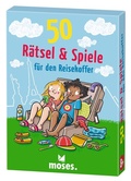 Cover: 50 R&auml;tsel & Spiele f&uuml;r den Reisekoffer - moses Verlag