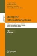 Cover: Enterprise Information Systems - Springer