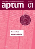 Cover: Aptum, Zeitschrift f&uuml;r Sprachkritik und Sprachkultur 20. Jahrgang. 2024, Heft 1 - Buske, H