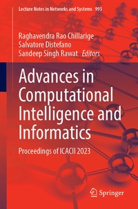 Enlarge image Cover: Advances in Computational Intelligence and Informatics - Springer