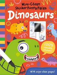 Enlarge image Cover: Wipe-Clean Sticker Funny Faces Dinosaurs - Two Windmills Limited