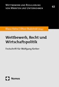 Bild: Wettbewerb, Recht und Wirtschaftspolitik - Nomos