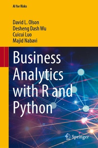 Enlarge image Cover: Business Analytics with R and Python - Springer