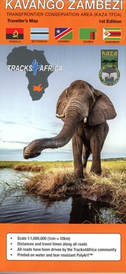 Abbildung von: Kavango Zambezi - Transfrontier conservation area (KAZA TFCA) - Tracks4Africa