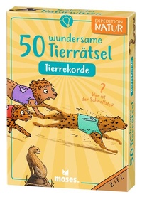 Enlarge image Cover: 50 wundersame Tierrätsel - Rekorde - moses Verlag
