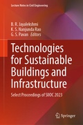Cover: Technologies for Sustainable Buildings and Infrastructure - Springer