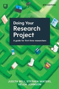 Cover: Doing Your Research Project: A Guide for First-time Researchers 8e - Open University Press
