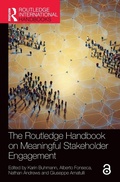 Cover: The Routledge Handbook on Meaningful Stakeholder Engagement - Routledge