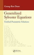 Cover: Generalized Sylvester Equations - CRC Press