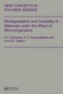 Cover: Biodegradation and Durability of Materials under the Effect of Microorganisms - CRC Press