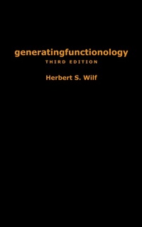 Enlarge image Cover: generatingfunctionology - CRC Press