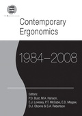 Cover: Contemporary Ergonomics 1984-2008 - Taylor & Francis