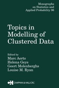 Cover: Topics in Modelling of Clustered Data - Chapman and Hall