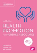 Cover: Health Promotion for Nursing Associates - Learning Matters Ltd